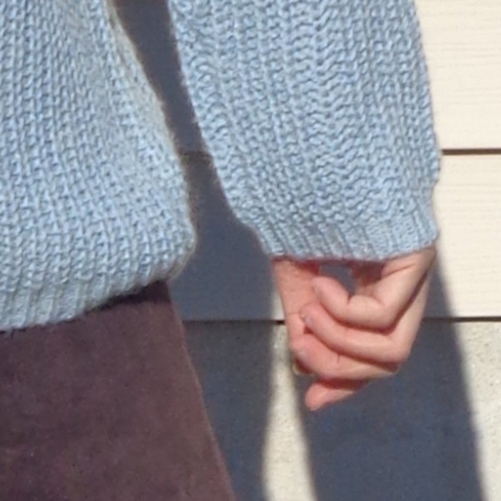 Y2K Vintage pastel blue pullover sweater 6% wool 5% mohair - Picture 7 of 17
